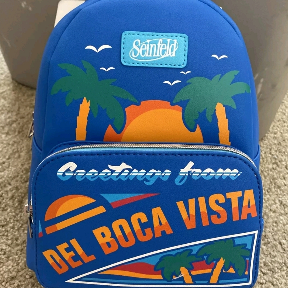 NEW & Unreleased Seinfeld “Greetings from Del Boca Vista” FUNKO Backpack